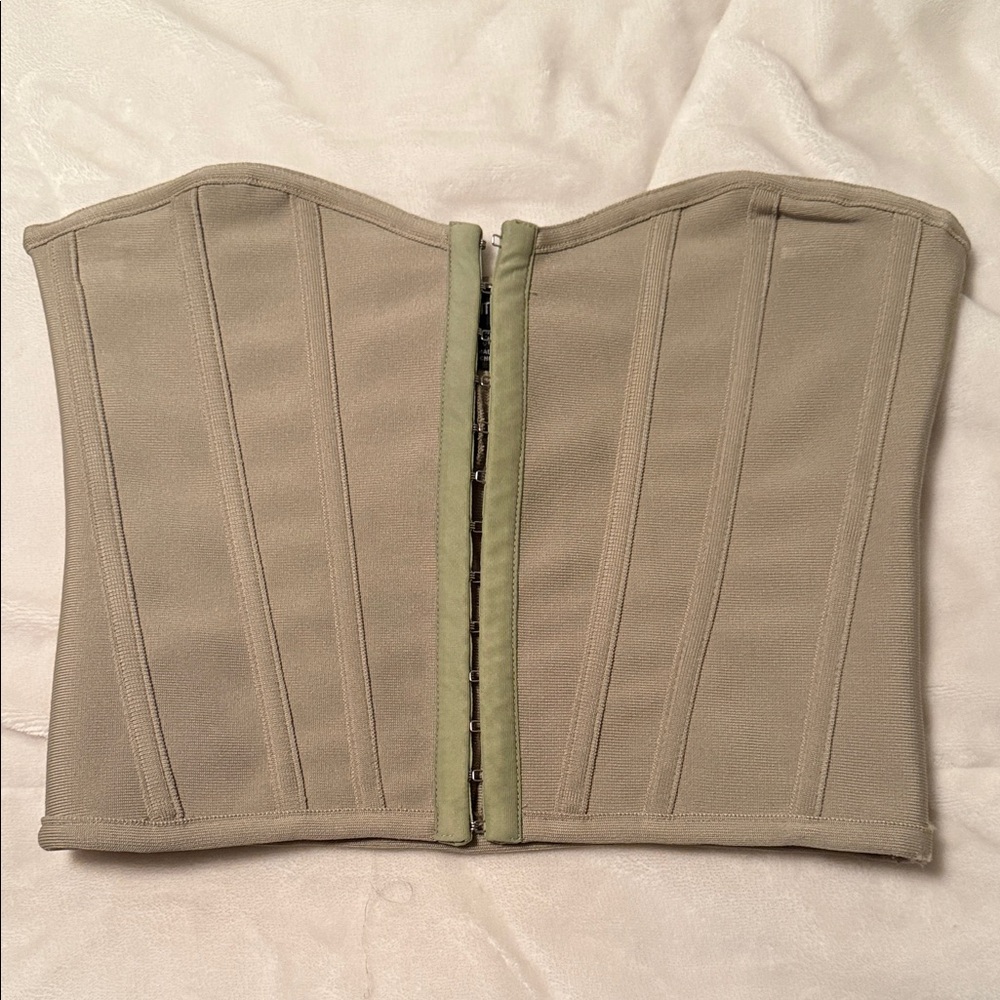 PrettyLittleThing Nude Strapless Top